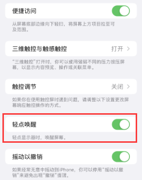 剑河苹果授权维修站分享iPhone轻点无法唤醒怎么办 