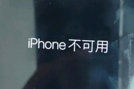 剑河苹果服务网点分享锁屏界面显示“iPhone 不可用”如何解决 